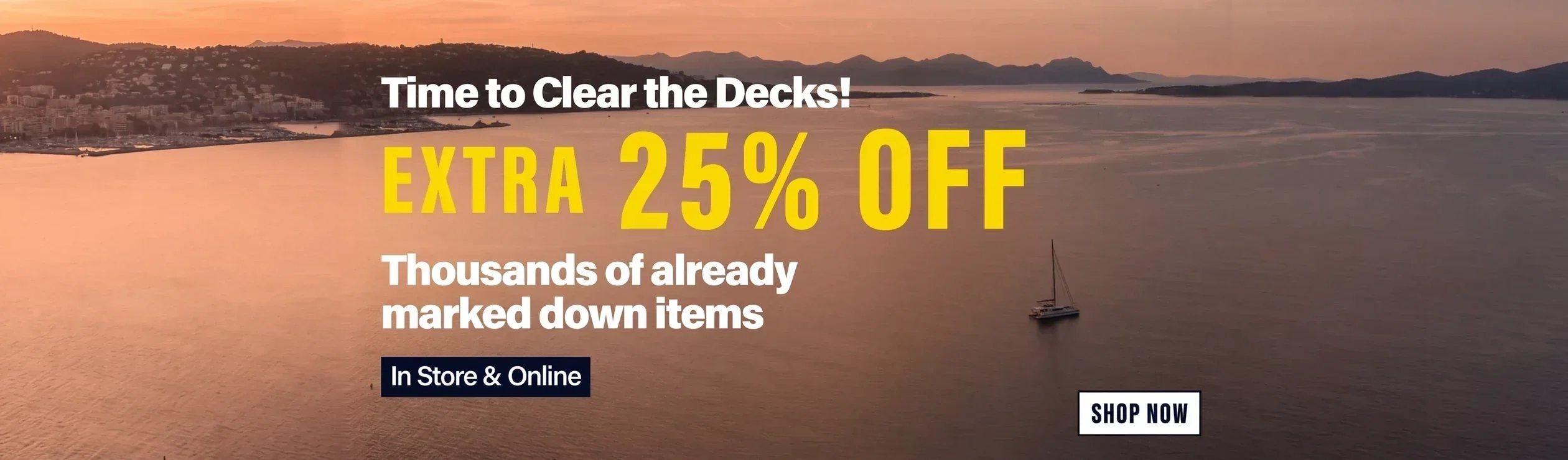 Clear the Decks sale: extra 25% off thousands of already marked down items