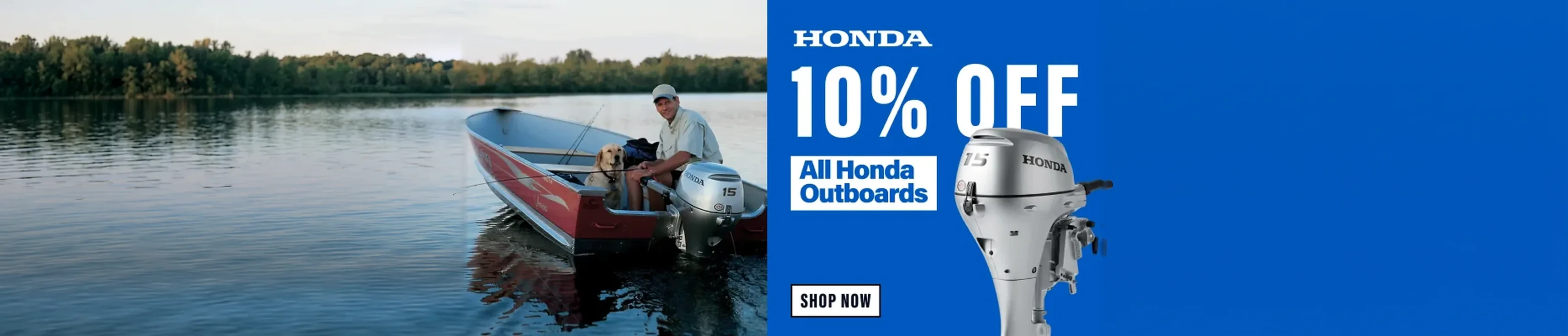 Honda: 10% off all Honda outboards